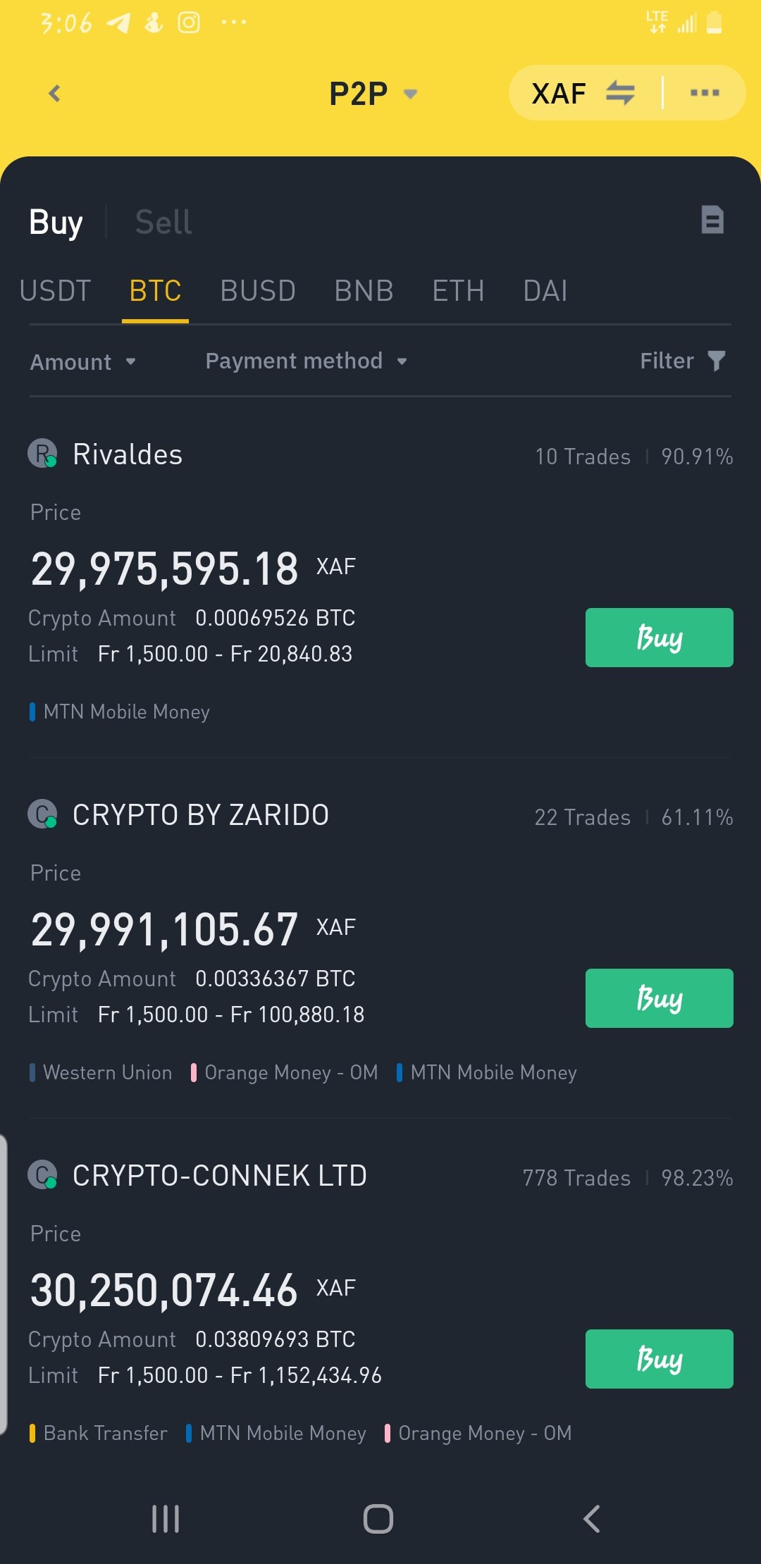 How to buy Bitcoin in Cameroon: An overview of Binance P2P. – The  Blockchain Project